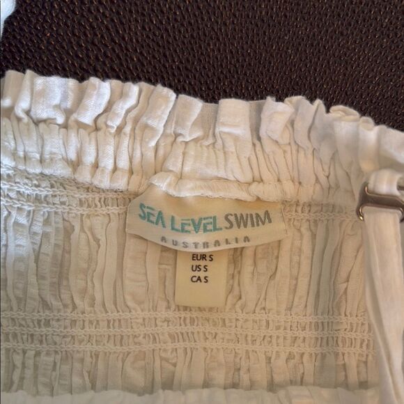 Sea Level Swim Australia White Heatwave Bandeau Midi Dress size Small - Picture 2 of 11